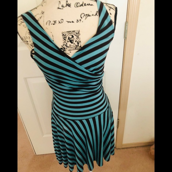 My Michelle/Woman’s dress striped dress. Sz small - Picture 2 of 7